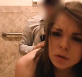 Teen fucked hard in the bathroom during casting