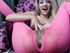 Blonde in pink leggings squirts all over the place