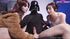 Star Wars themed cosplay and a hot FFM threesome